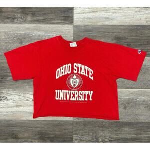 Champion Products Inc The Ohio‎ State University Red Womens XL Cropped Top Tee